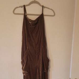 Free People Elegant Brown Jumpsuit/overalls